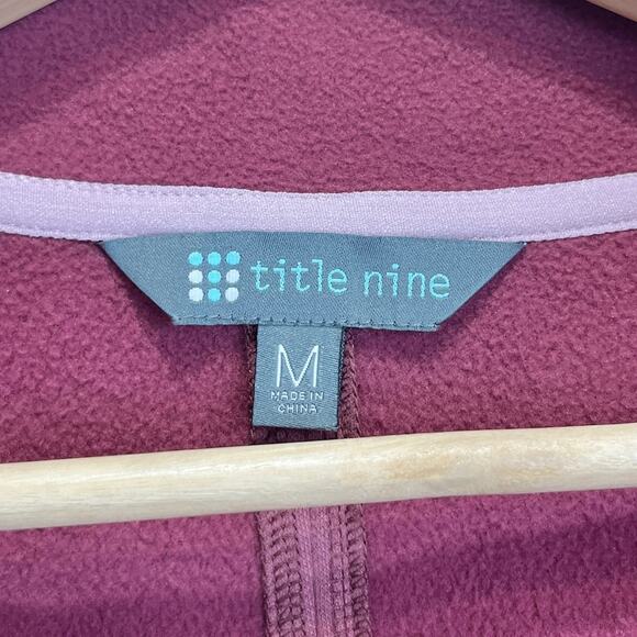 TITLE NINE Warm Up Sweatshirt Dress 1/2 Zip Funnel Neck Tunic Pink Size M - Picture 3 of 11